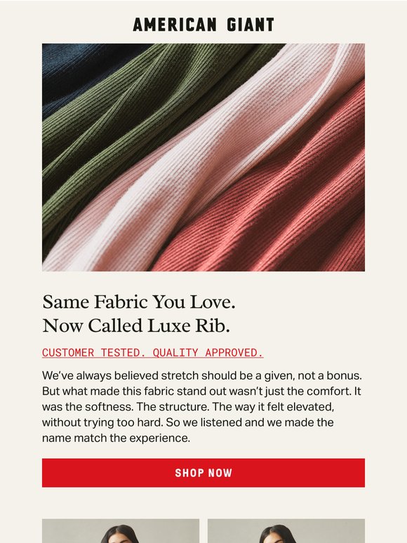 Say hello to Luxe Rib