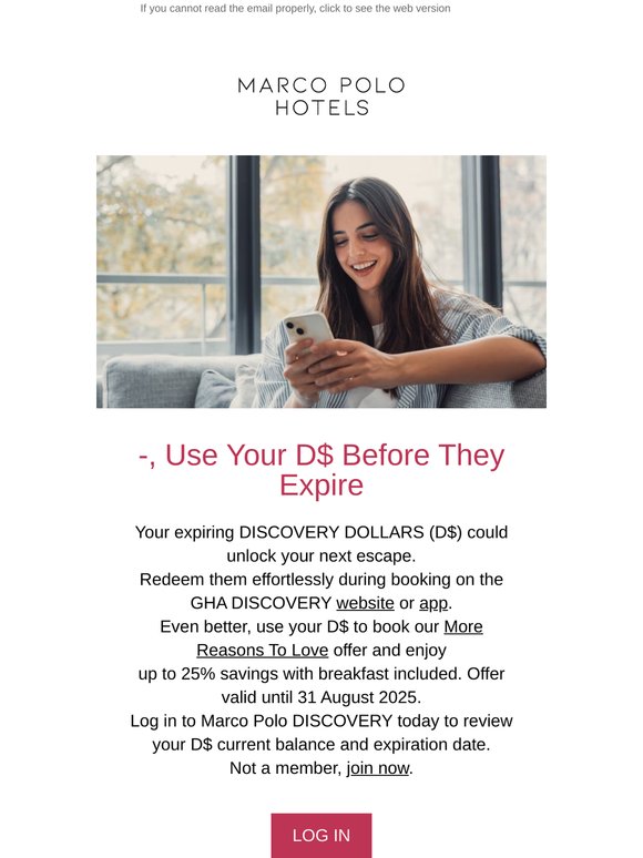 —, Use Your D$ Before They Expire!