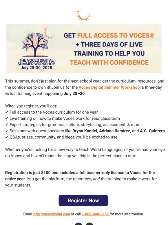 The curriculum. The training. The confidence. All in one.