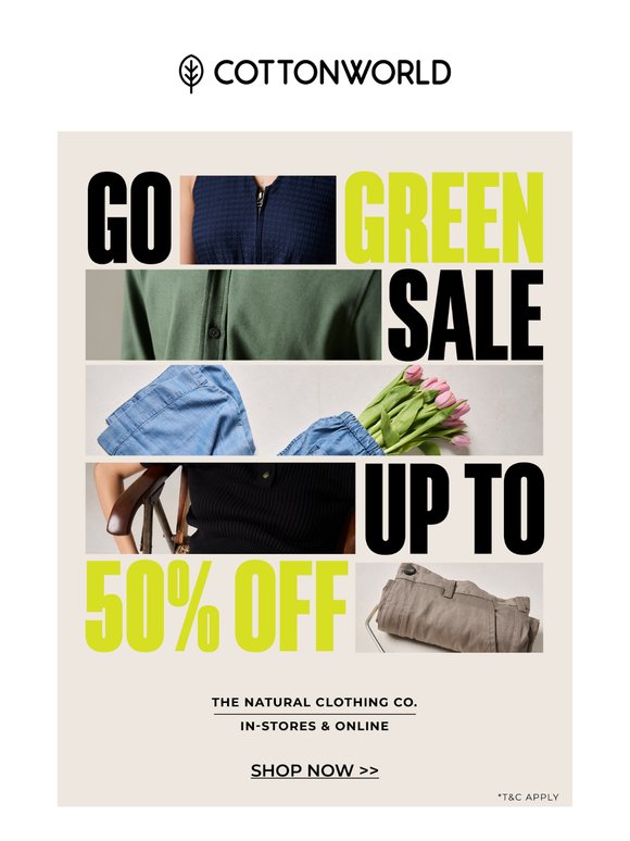 It’s a good day to go green