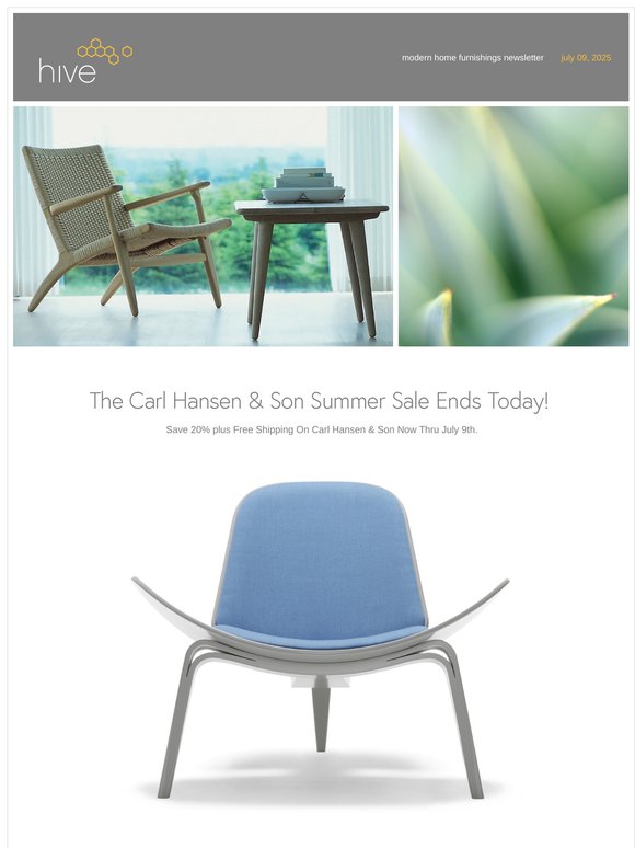The Carl Hansen & Son Sale Ends Today !