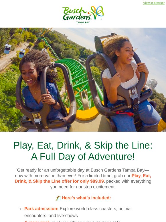 Play, Eat, Drink, & Skip the Line – Exclusive Value Bundle for just $89.99