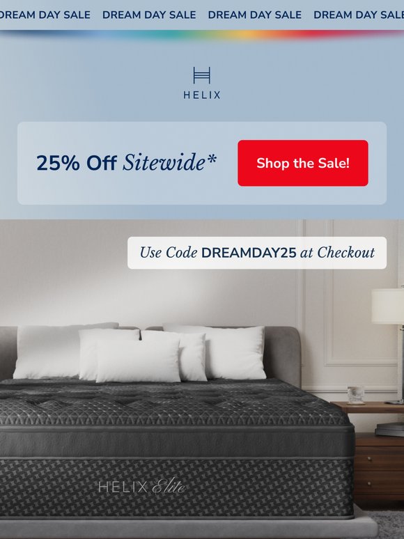 Save 25% during Dream Day!