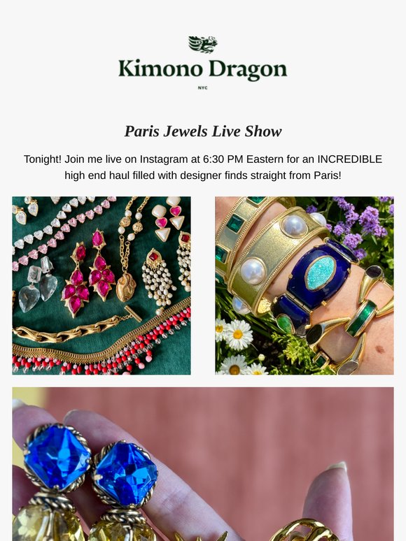 HIGH END PARIS JEWELS LIVE SHOW 💎 TONIGHT!
