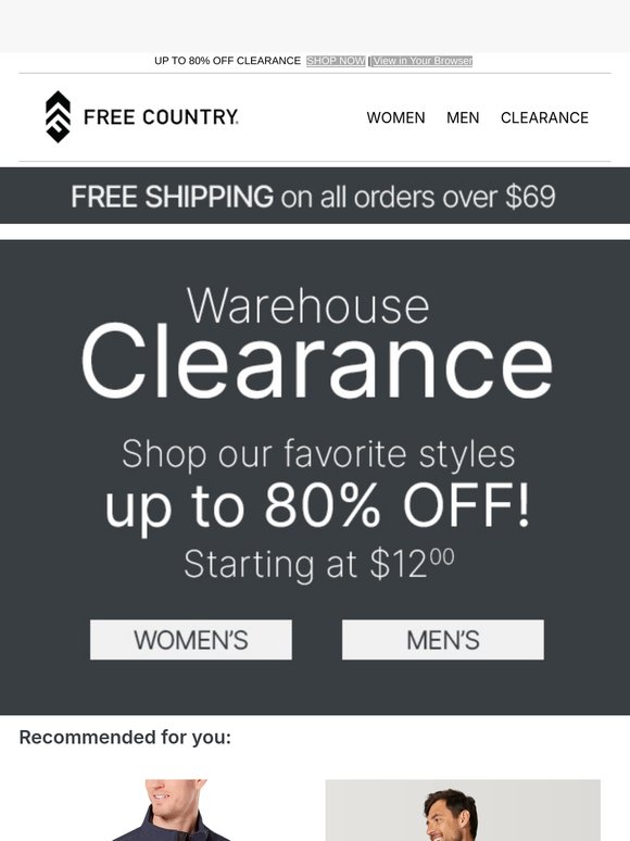 Don't Miss Out: Up to 80% Off Clearance!