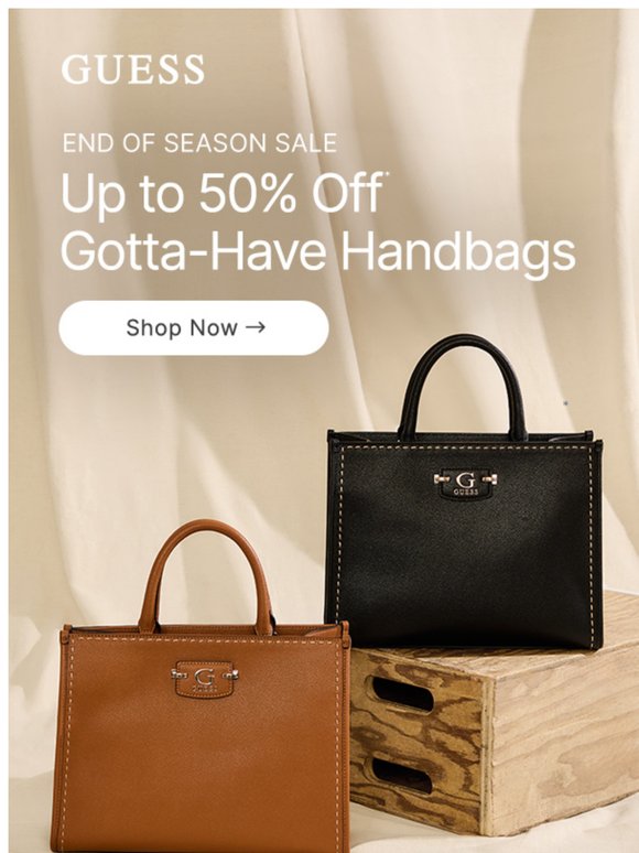 Up to 50% Off—Bag It All Up!