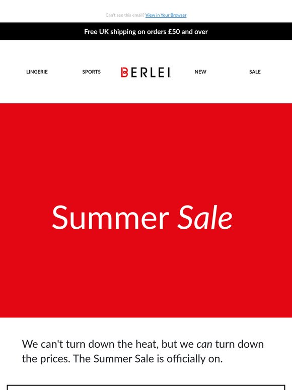 ☀️Don't Miss Berlei Summer Sale