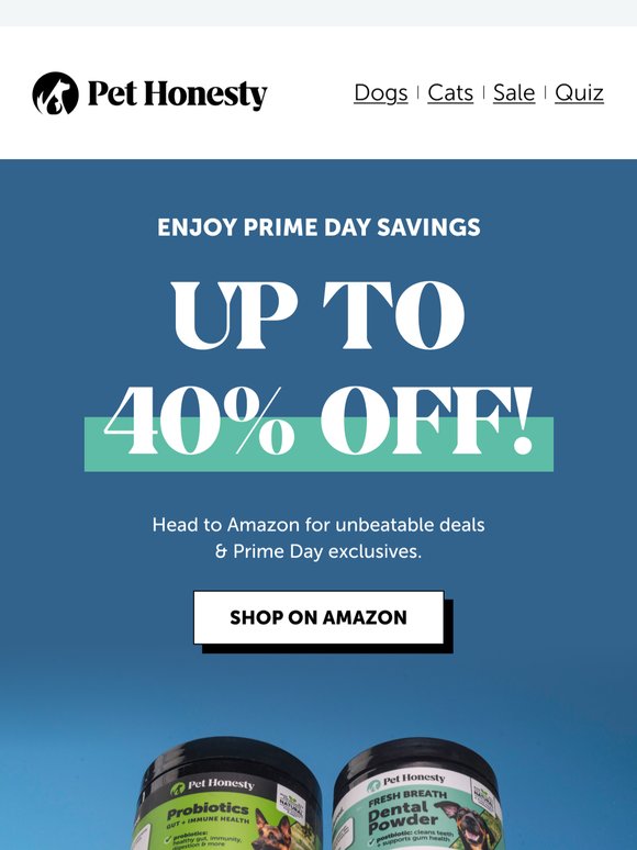 Your pet + Prime Day = 💗
