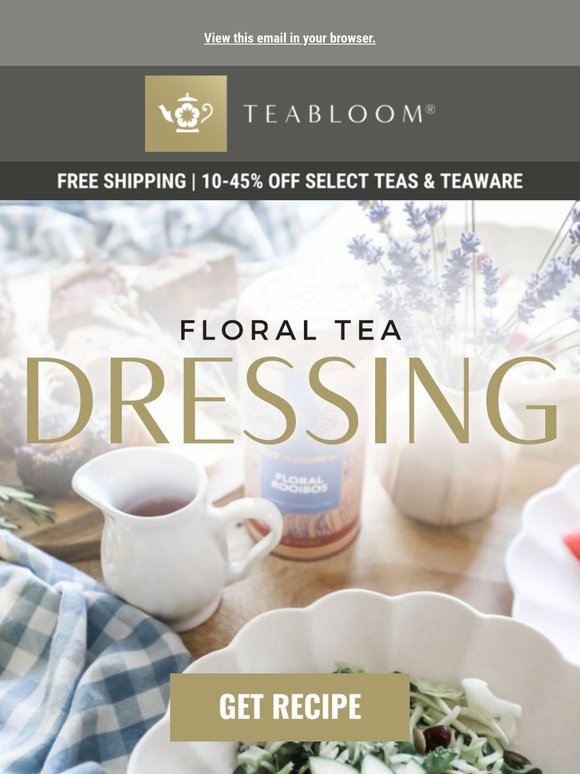 The Art of Flavor: Floral Tea Vinaigrette 🌺