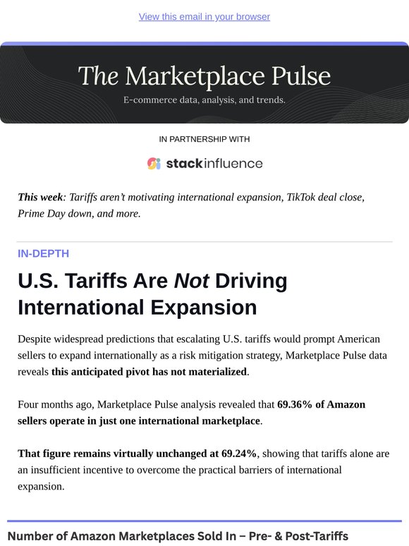 Tariffs Aren't Driving International Expansion
