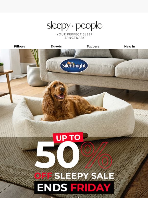 Something pawsome inside. Up to 50% off 🐾