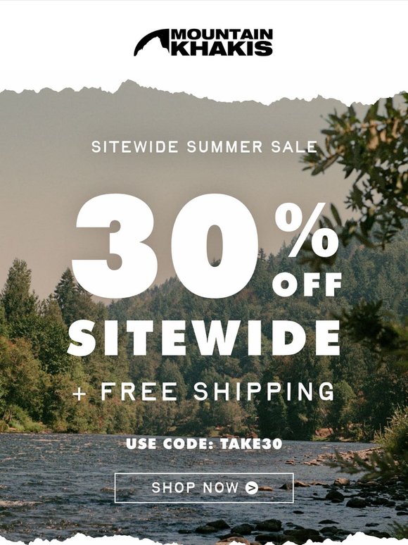 Get It Started... 30% OFF SITEWIDE