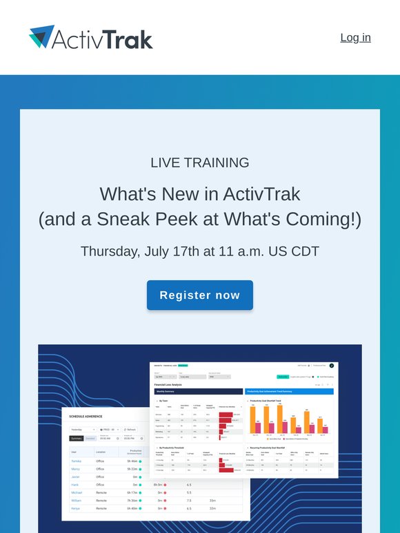 Next week: See what's new in ActivTrak (and a sneak peek at what's coming!)