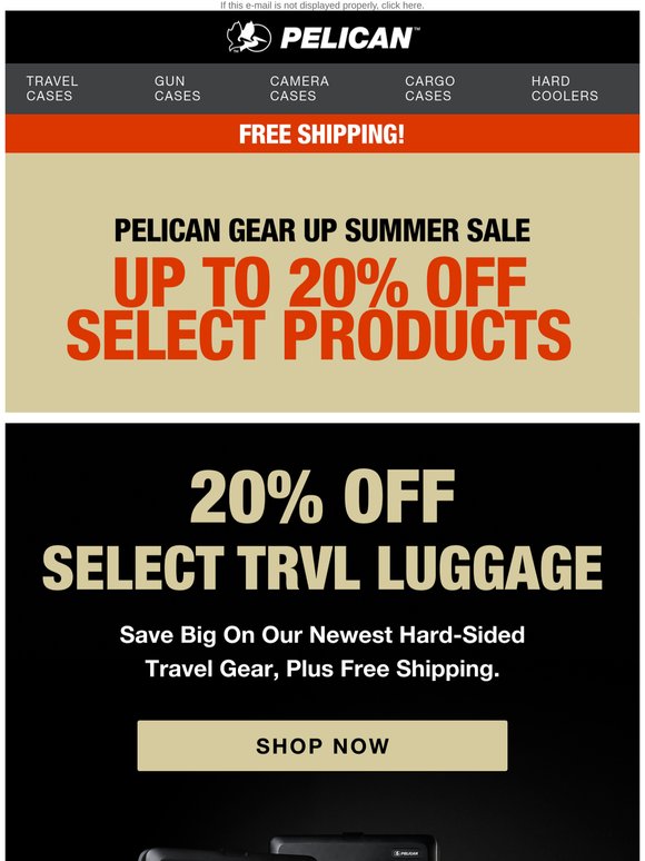 Our newest Travel gear: 20% off
