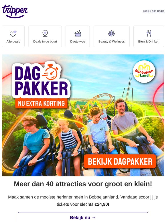 Dagpakker: Bobbejaanland🎢