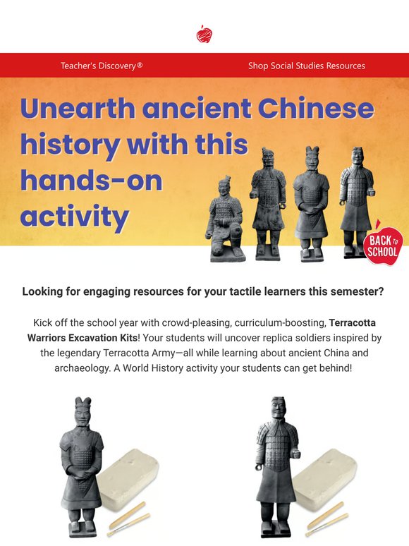 Dig into History This Fall with Terracotta Warrior Kits! ✨