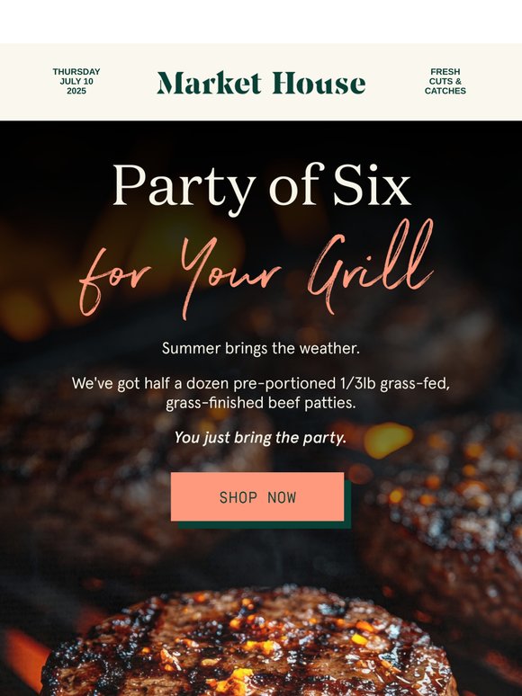 Pre-Portioned Summer Patties