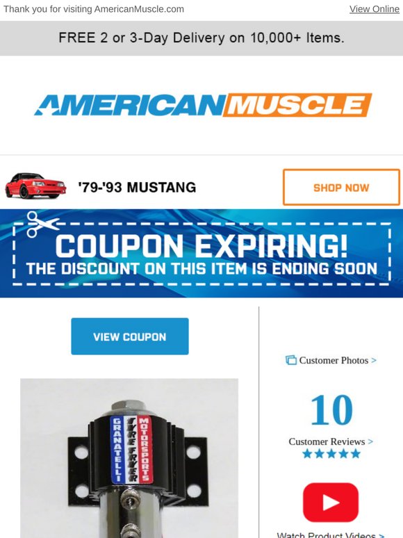 💸 Hurry, Deal Days Coupon for Your 2020 Mustang!