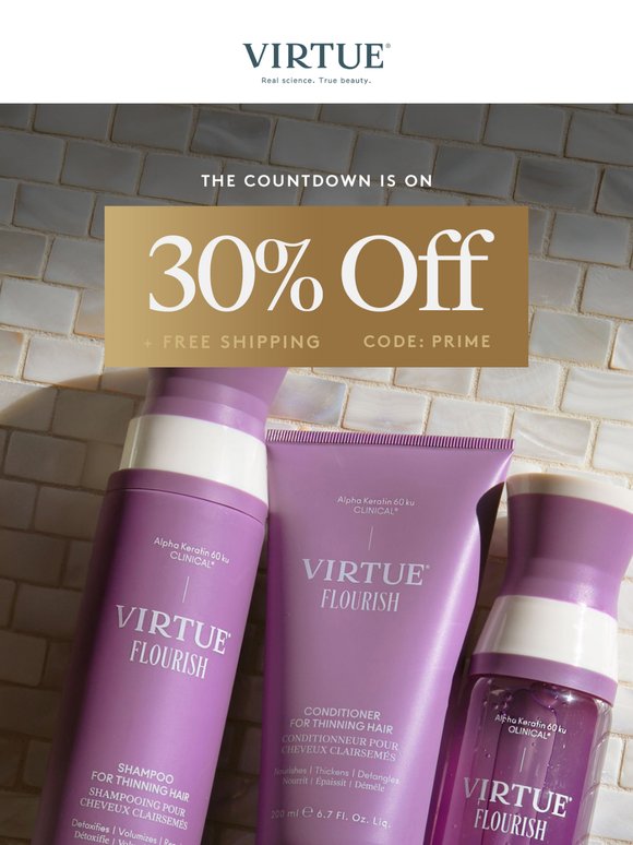 Still Time to Save—30% Off Going Strong