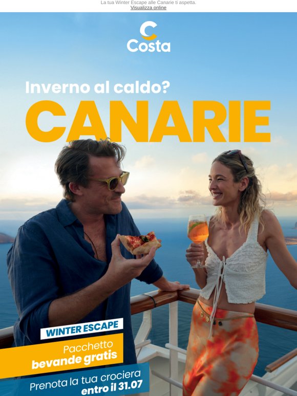 Per te, —: il pacchetto bevande è gratis 🍹