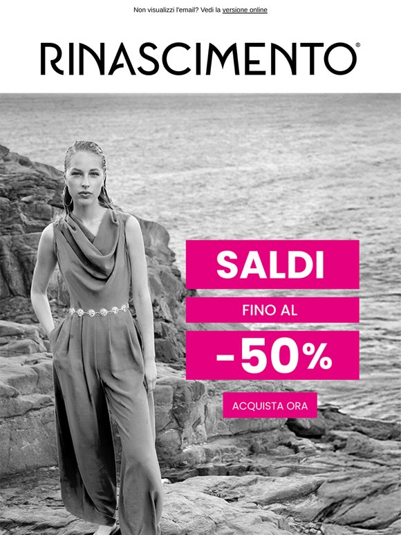 Saldi fino al -50%! Non lasciarteli scappare