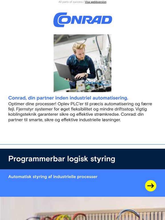 Conrad, din partner inden industriel automatisering.
