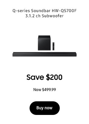 Q-series Soundbar 3.1.2 ch Subwoofer Save $200 Now $499.99 Buy now