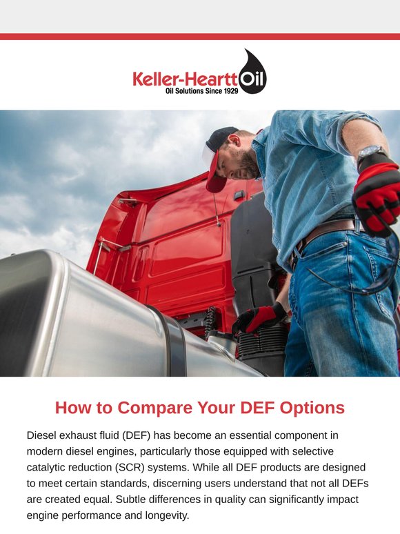 How to Compare Your DEF Options