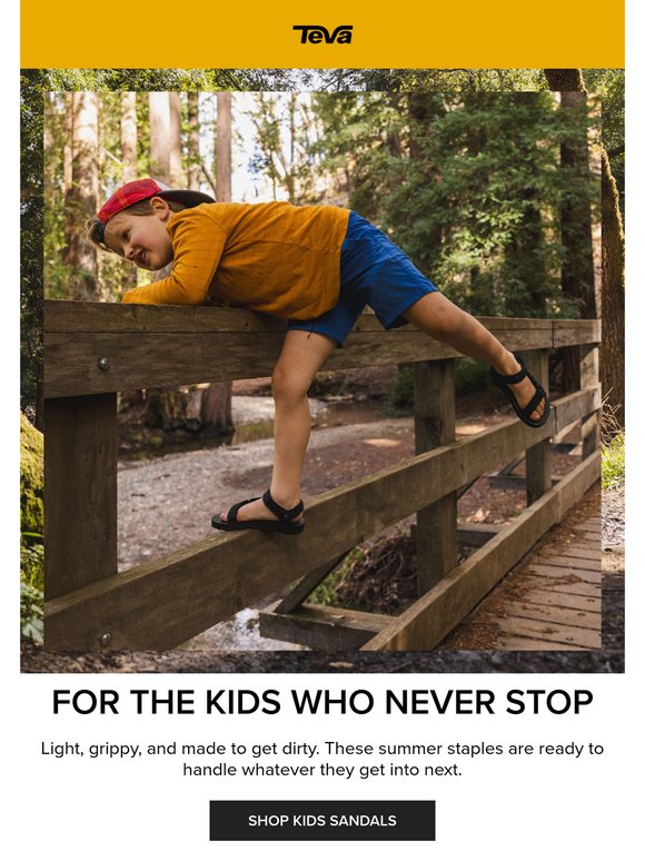 These sandals don’t sit still either