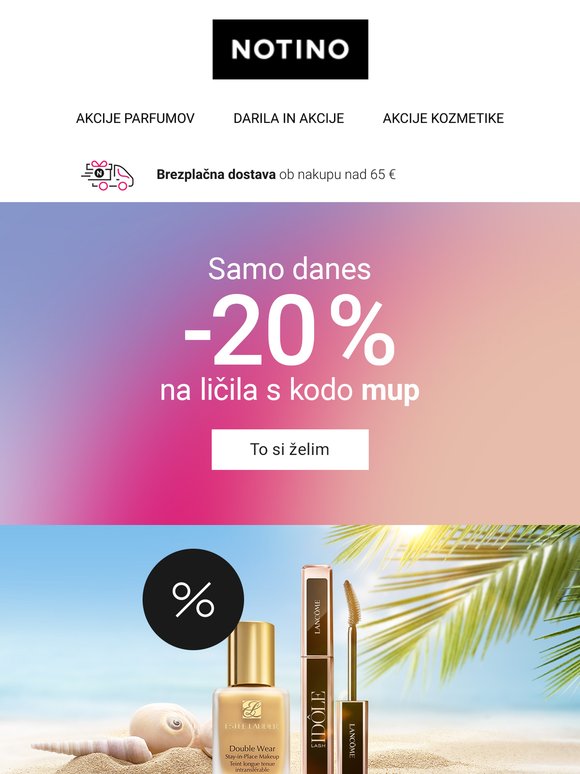 Samo danes: −20 % na ličila