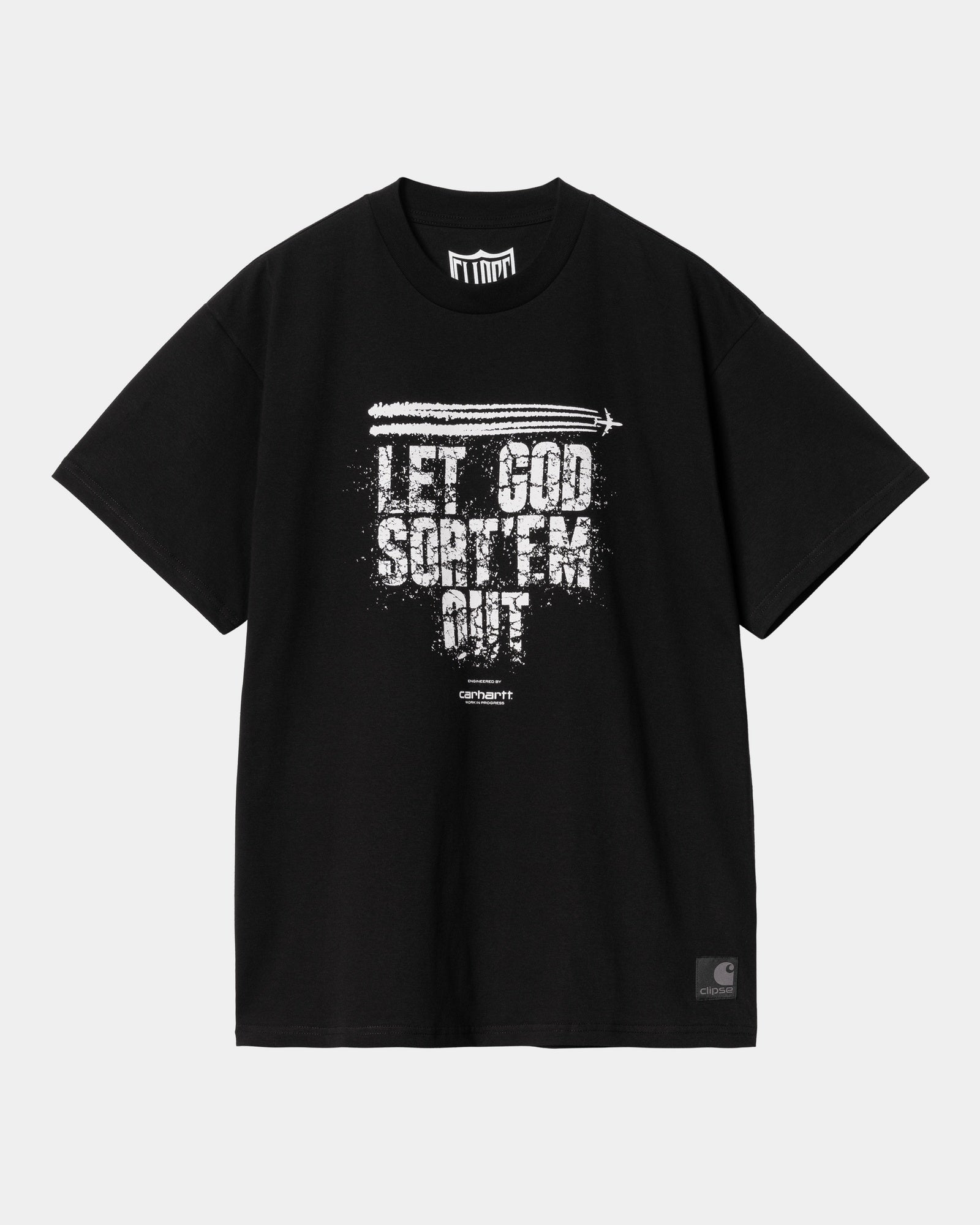 CLIPSE x Carhartt WIP S/S Let God Sort Em Out T-Shirt | Black / White