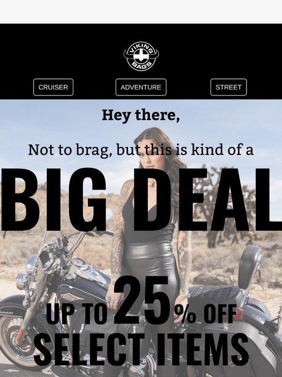 Hey there, 🔥 Limited-Time: Save Up to 25% on Select Viking Bags!