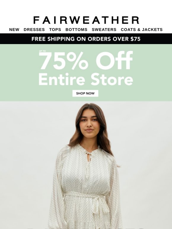 🤩 Save Up To 75% Off Day Dresses Today!