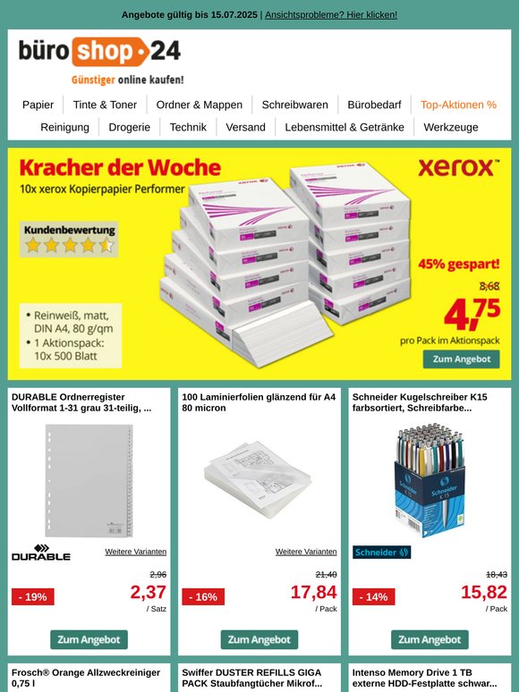 ✔ Spar-Alarm: Aktionskracher bis zu 45% günstiger, Herr —!
