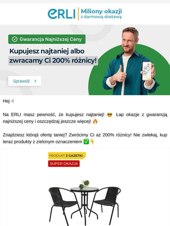 Znajdziesz te okazje taniej? Zwrócimy Ci 200% różnicy! 💸