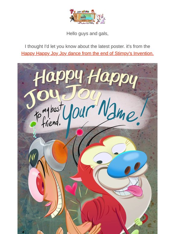 Happy Happy Joy Joy Poster