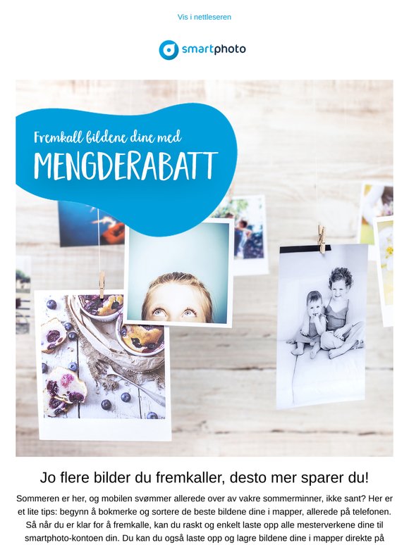 Fremkall bilder med Mengderabatt 📸