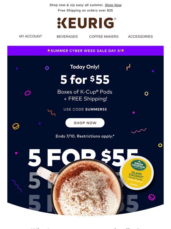 🔥 The heat is on! 5 for $55 + FREE Shipping ends tonight