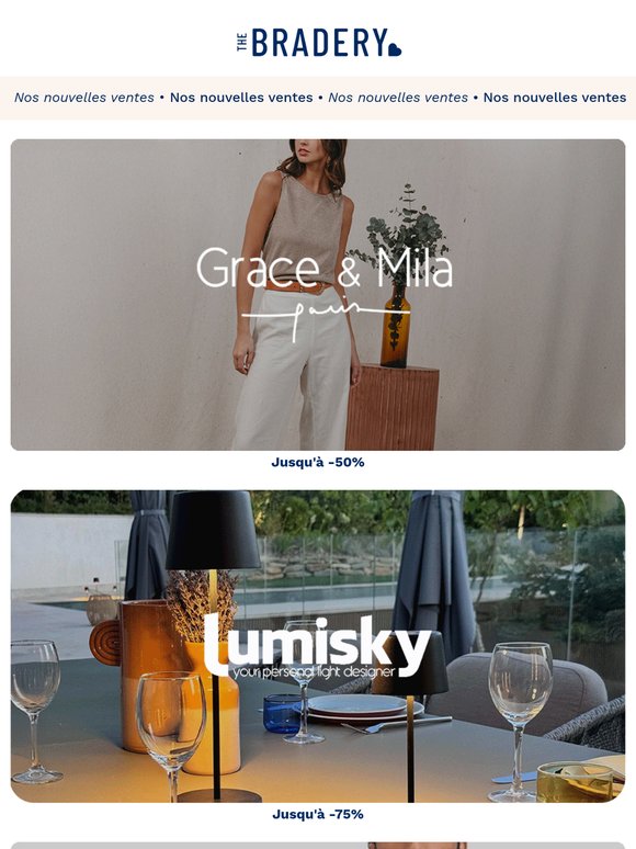 Grace & Mila, jusqu'à -80% 🌿