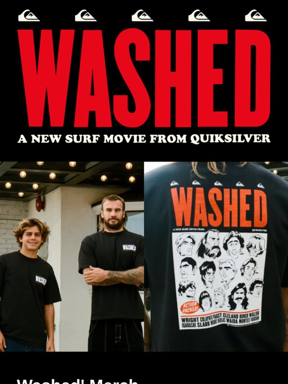 Découvrez la capsule exclusive WASHED inspirée de notre nouveau film de surf