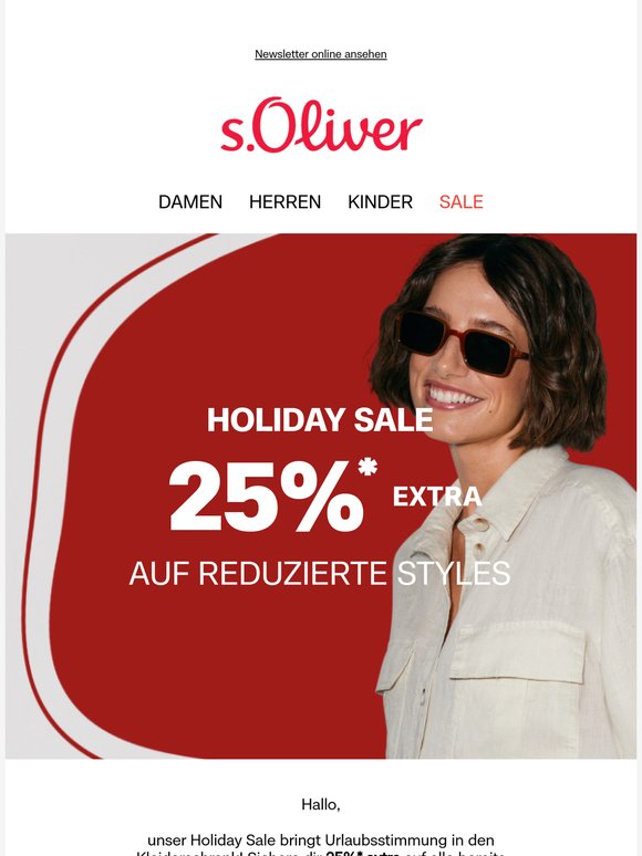 Holiday Sale: 25% extra ☀️