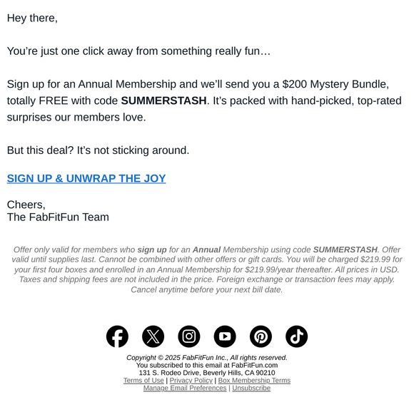 You’re This Close to a $200 Mystery Bundle 👀