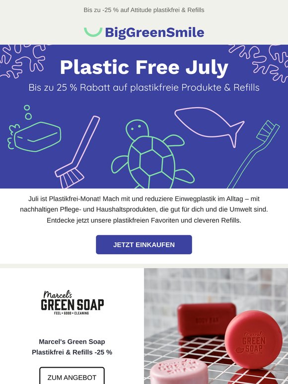 Plastikfrei im Juli ✔️ jetzt sparen