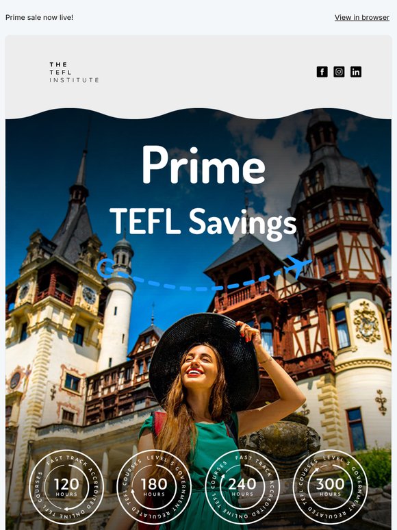 ⏳ Limited Time Only: Prime Sale TEFL Discounts You Don’t Want to Miss!