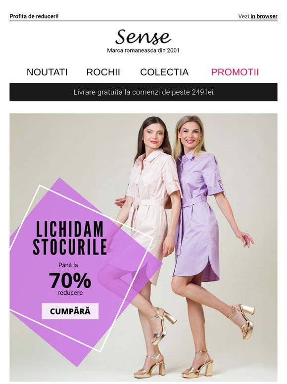 Ultima șansă, lichidăm stocurile! Până la 70% reducere la sute de produse!