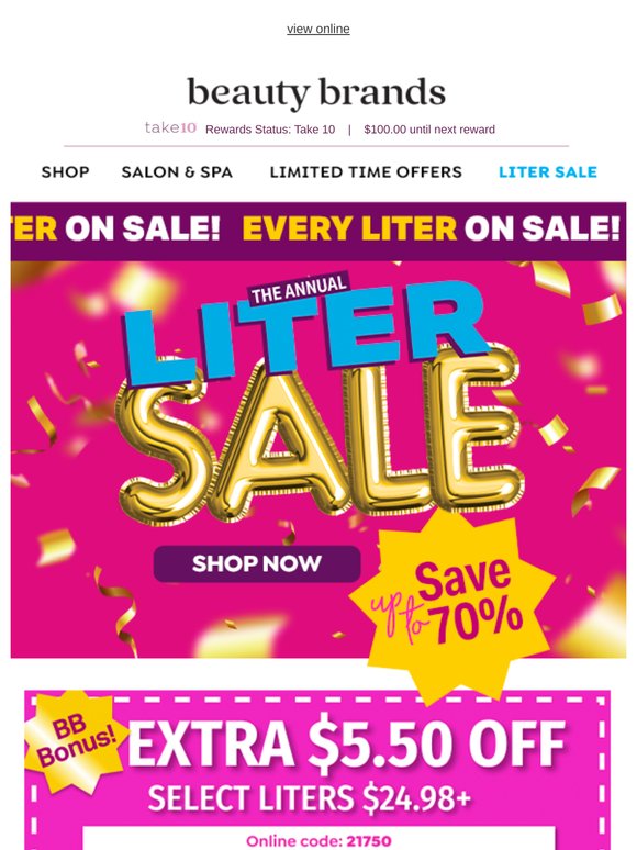 Use this coupon on your favorite liters