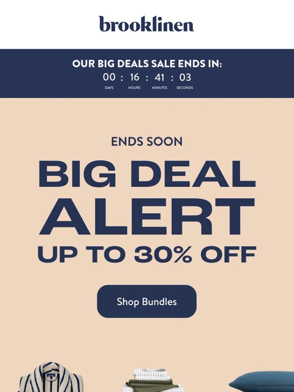 BIG DEALS ENDS SOON!