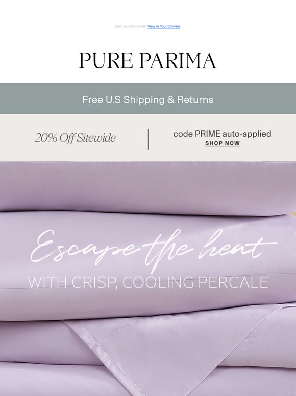 Escape the heat with cooling sheets ☀️