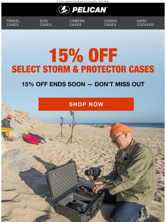15% Off Select Storm & Protector Cases
