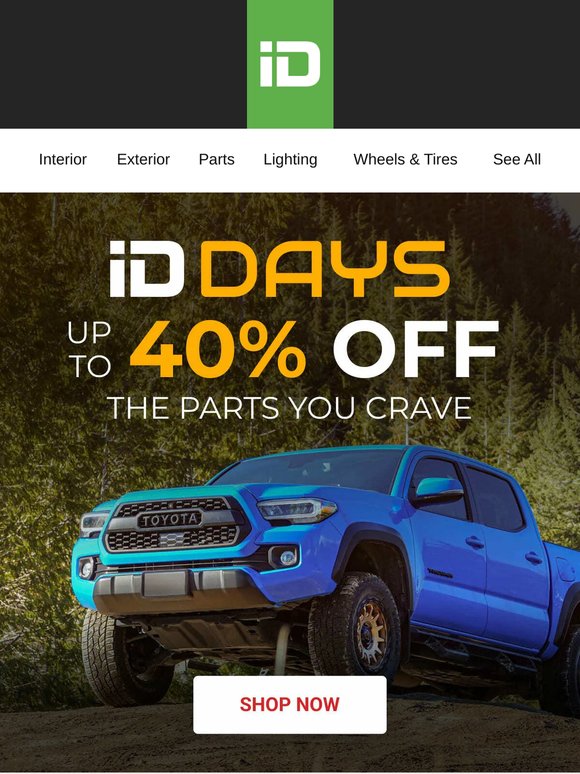 🏁 Full Throttle Savings - Up to 40% OFF at CARiD
